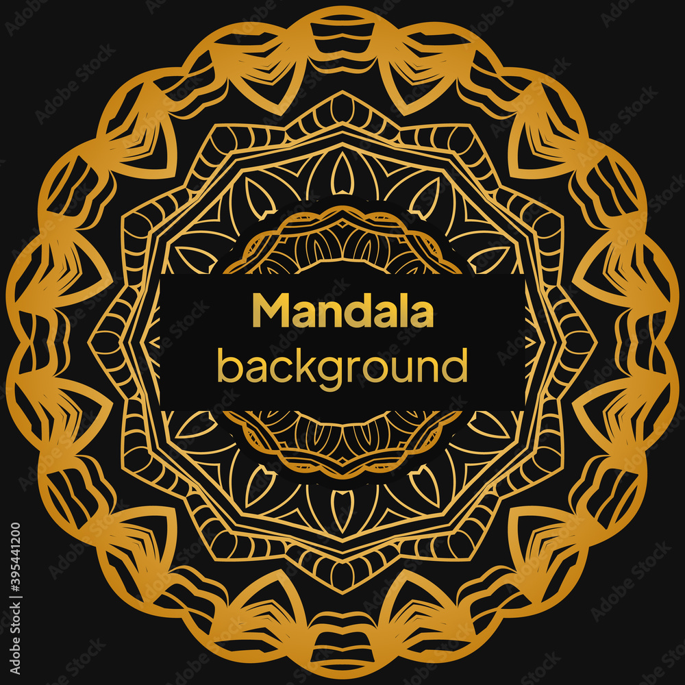 Card with mandala. Vector background. Card or invitation. Oriental pattern, vector illustration. Islam, Arabic, Indian, moroccan,spain, turkish, pakistan, chinese, mystic, ottoman motifs.