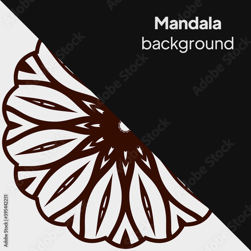 Floral mandala. Vector illustration. luxury wedding, beauty fashion concept, royal holiday party cards.