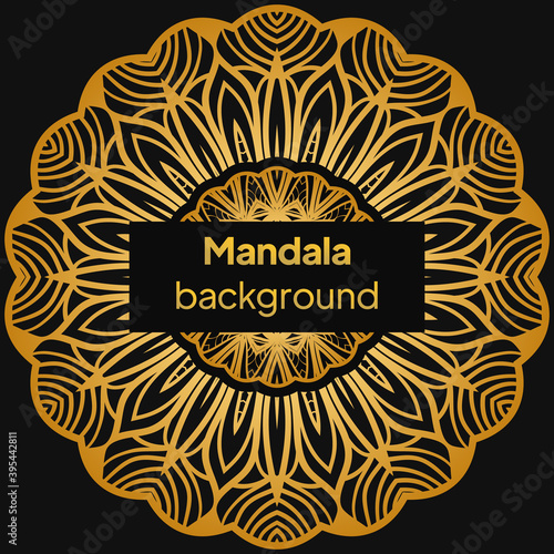 Flower Mandala. Vintage decorative elements. luxury wedding, beauty fashion concept, royal holiday party cards. Vector illustration