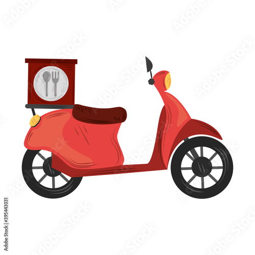 fast delivery service transport food restaurant