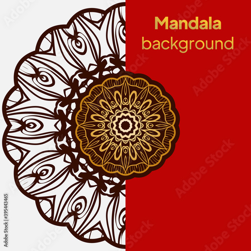 mandala background for wedding invitation, book cover. Oriental pattern, vector illustration. Islam, Arabic, Indian, turkish, pakistan, chinese, mystic, ottoman motifs. vector illustration