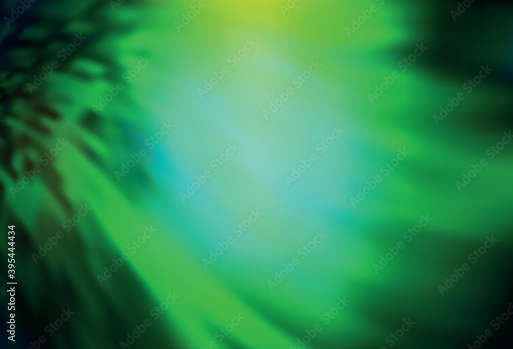 Dark Green vector blurred template. Dark Green vector blurred template.