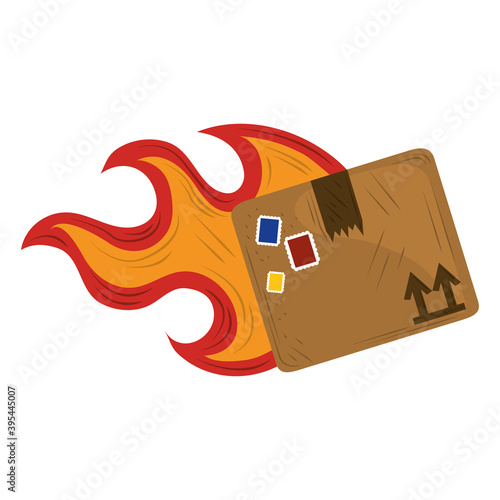 fast delivery service cardboard box cargo commerce