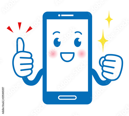 スマホの擬人化キャラクター（いいね）
