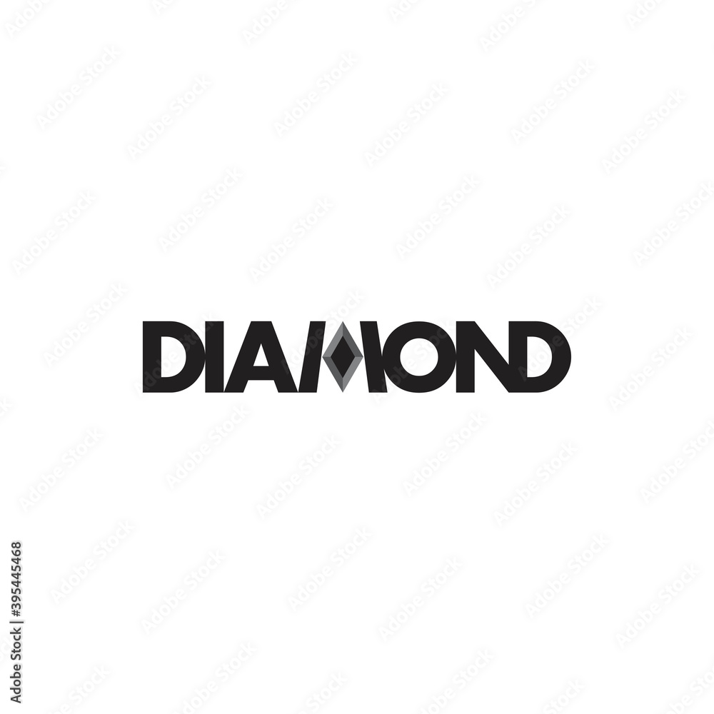 Black DIAMOND logo design vector