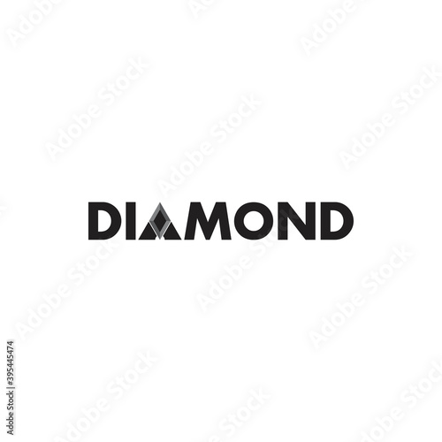 Black DIAMOND logo design vector