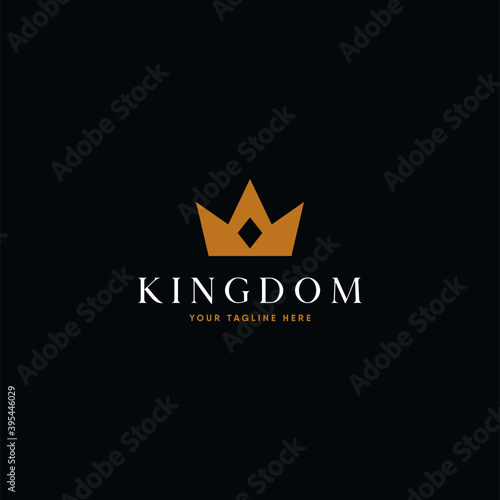 Vintage Crown Logo Royal King Queen abstract Logo design vector template