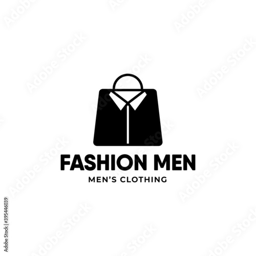 Shirt logo design template in retro style. Clothes shop logo.