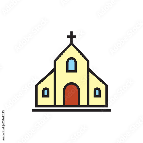 Church icon symbol design vector