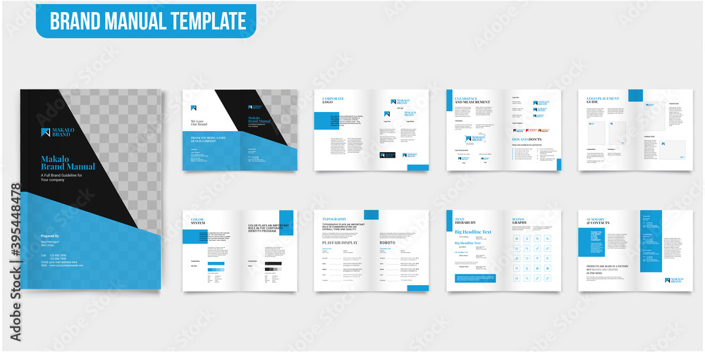 Brand Manual Templates Minimal Brand Guideline Template Brand Style Brand Manual Templates Minimal Brand Guideline Template Brand Style