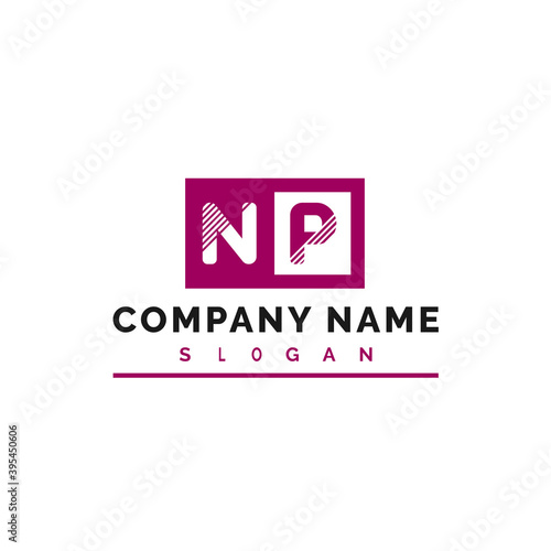 NP Logo Design. NP Letter Logo Vector Illustration - Vector