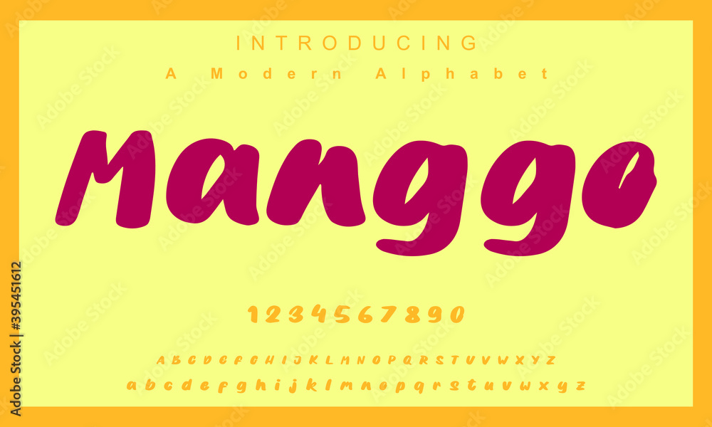 Monggo Lettering Manggo font. Elegant alphabet letters font and number. Lettering ...