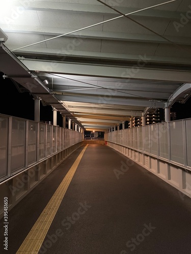 夜の歩道橋