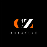 CZ Letter Initial Logo Design Template Vector Illustration