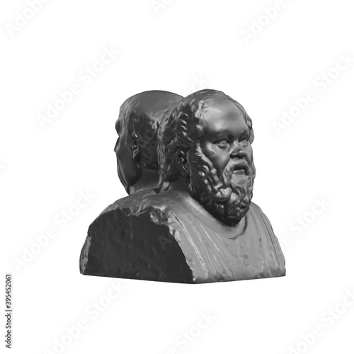 A collection of sculptures made in neon style on a black background for your design ideas. 3D rendering of objects that can be stylized. Combine the shape by adjusting the color and achieve new effect