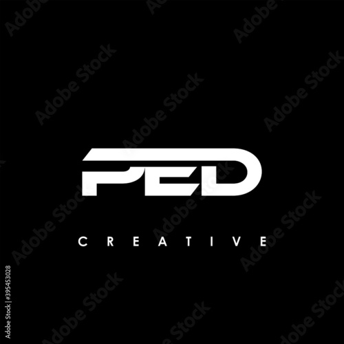 PED Letter Initial Logo Design Template Vector Illustration