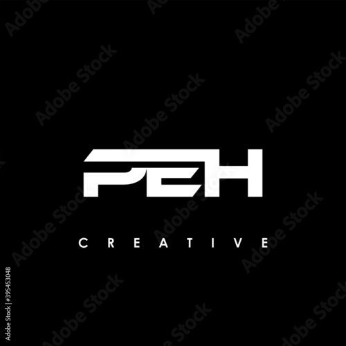 PEH Letter Initial Logo Design Template Vector Illustration
