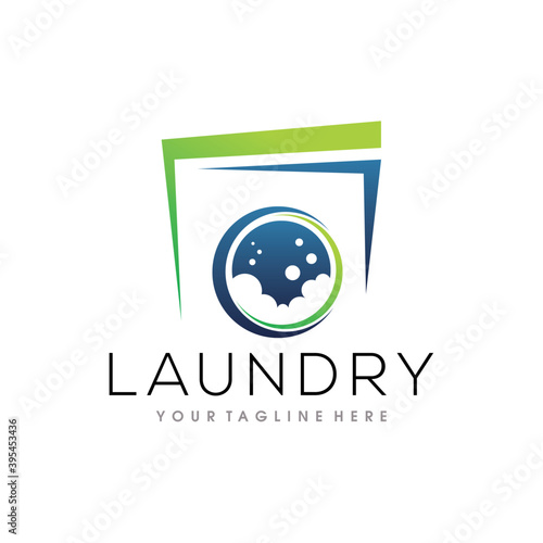 Laundry Logo. Dry Cleaning Logo Vector Template