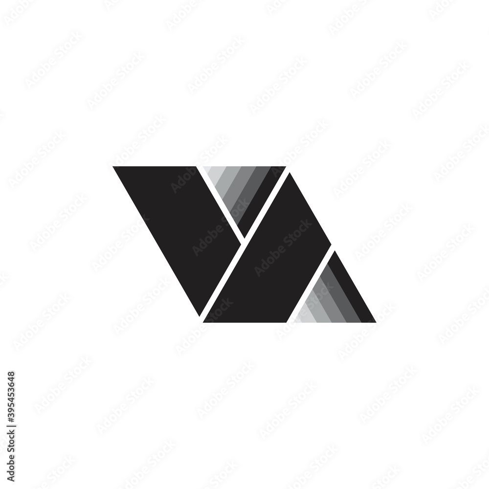 VA letter with up and down arrow logo design vector VA letter with up and down arrow logo design vector
