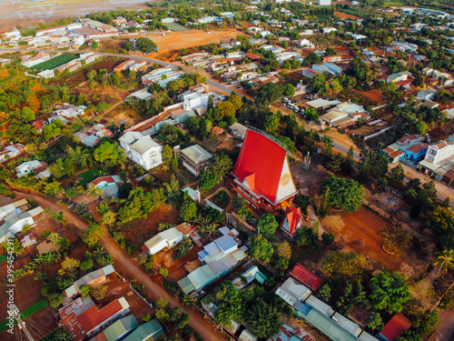 Wallpaper Mural Aerial view of Plei Chuet Montagnard Church in Gia Lai, Vietnam Torontodigital.ca