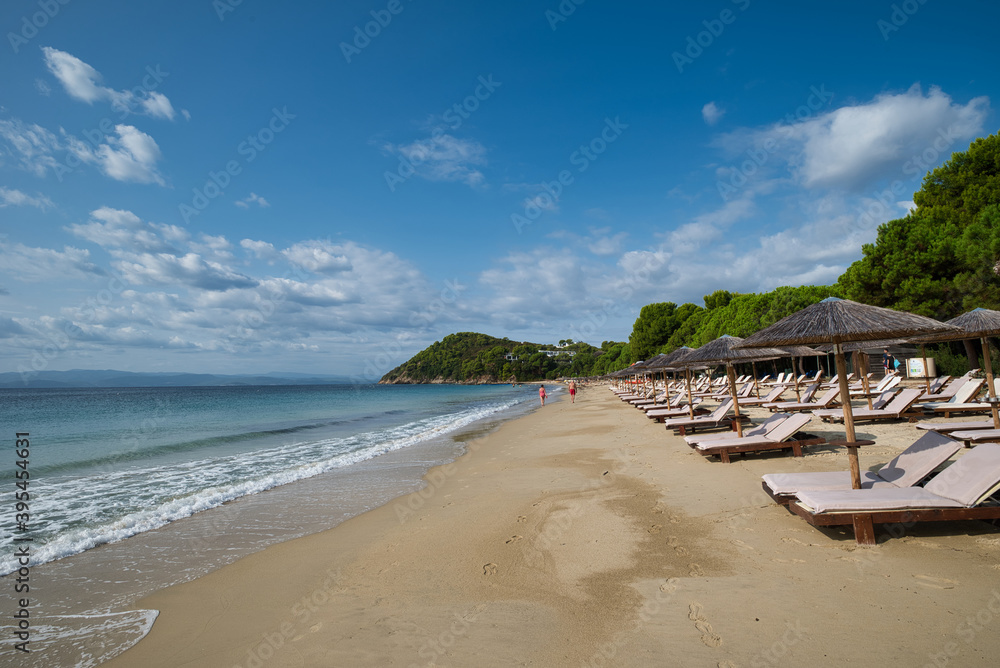 Koukounaries beach, Skiathos island, Greece .famous exotic beach all over the world