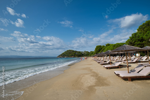 Fototapeta Naklejka Na Ścianę i Meble -  Koukounaries beach, Skiathos island, Greece .famous exotic beach all over the world