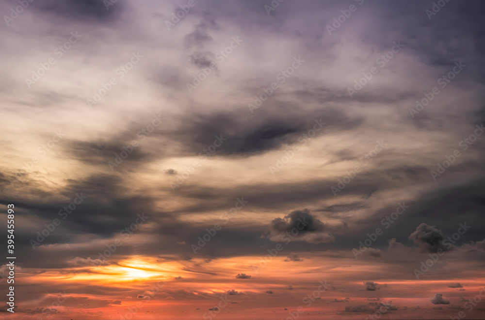 Fototapeta premium Dramatic sky, perfect for sky replacement, backgrounds, screen saver or any other application