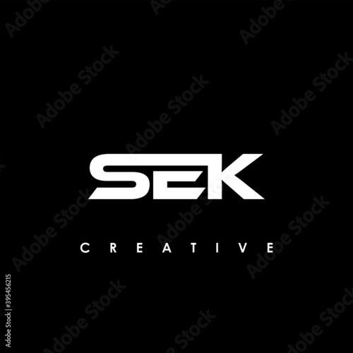 SEK Letter Initial Logo Design Template Vector Illustration