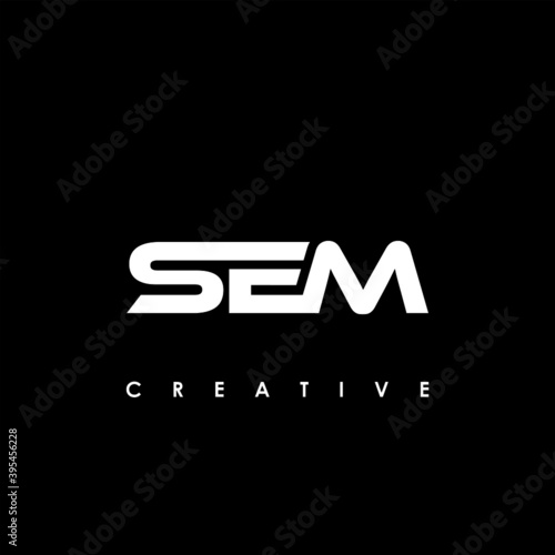 SEM Letter Initial Logo Design Template Vector Illustration