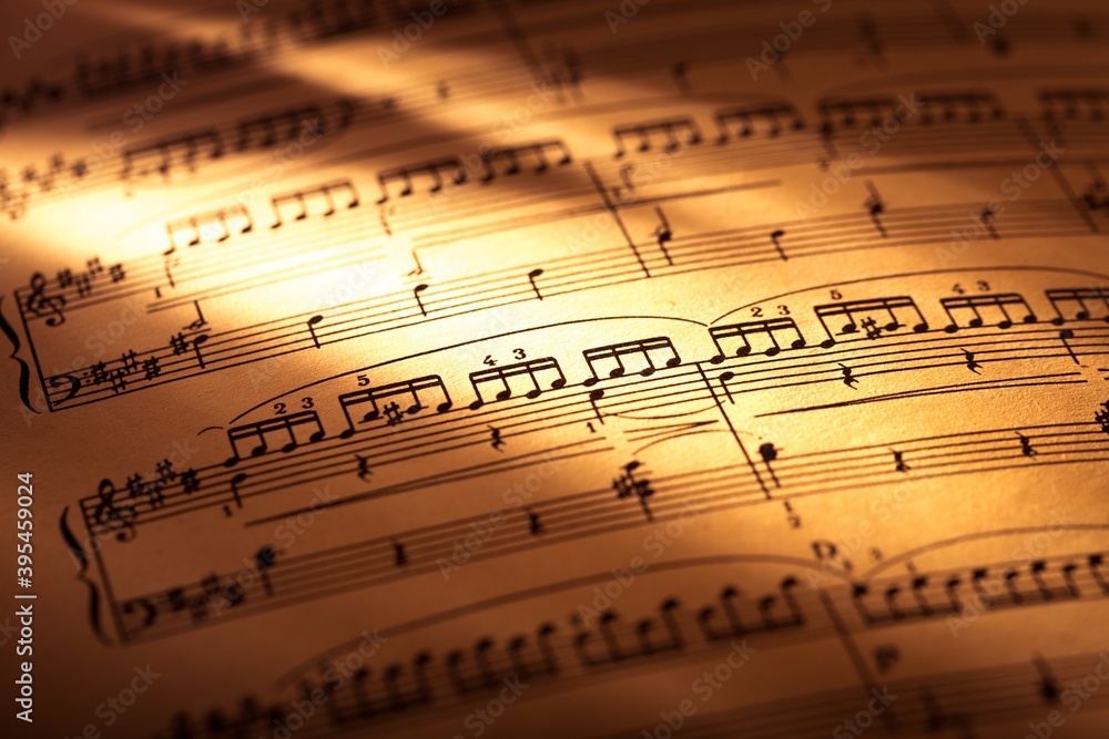 Obraz premium Sheet music.