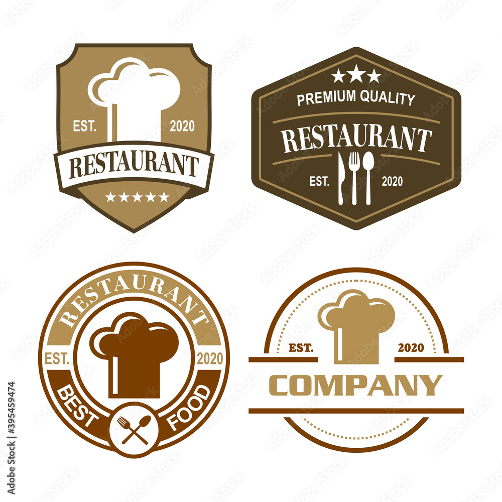 A Set Of Chef Vector , A Set Of Restaurant Logo