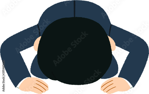 土下座をして謝罪するサラリーマン