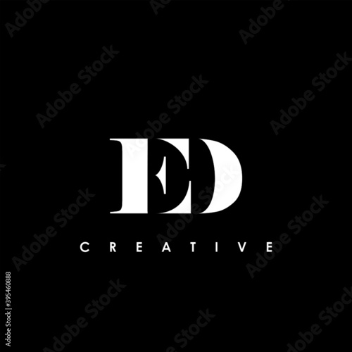 ED Letter Initial Logo Design Template Vector Illustration