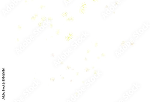 Light Red  Yellow vector natural background with leaves.