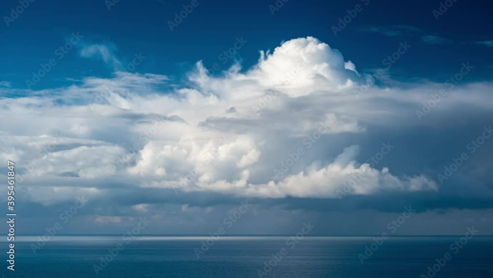 Timelapse of the clouds forming over the Black Sea during sunny autumn day Timelapse of the clouds forming over the Black Sea during sunny autumn day