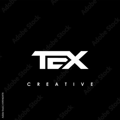 TEX Letter Initial Logo Design Template Vector Illustration