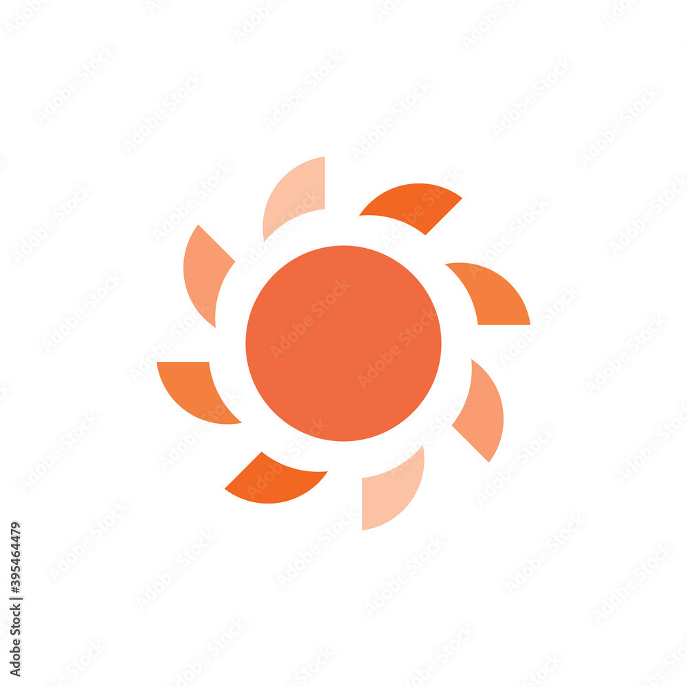 Fototapeta premium Sun flower logo design vector