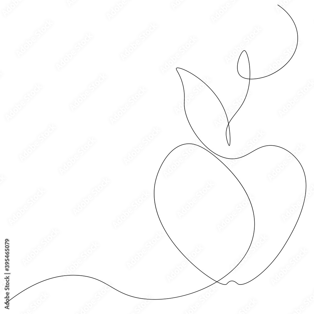Apple fruit on white background. Vector illustration Apple fruit on white background. Vector illustration