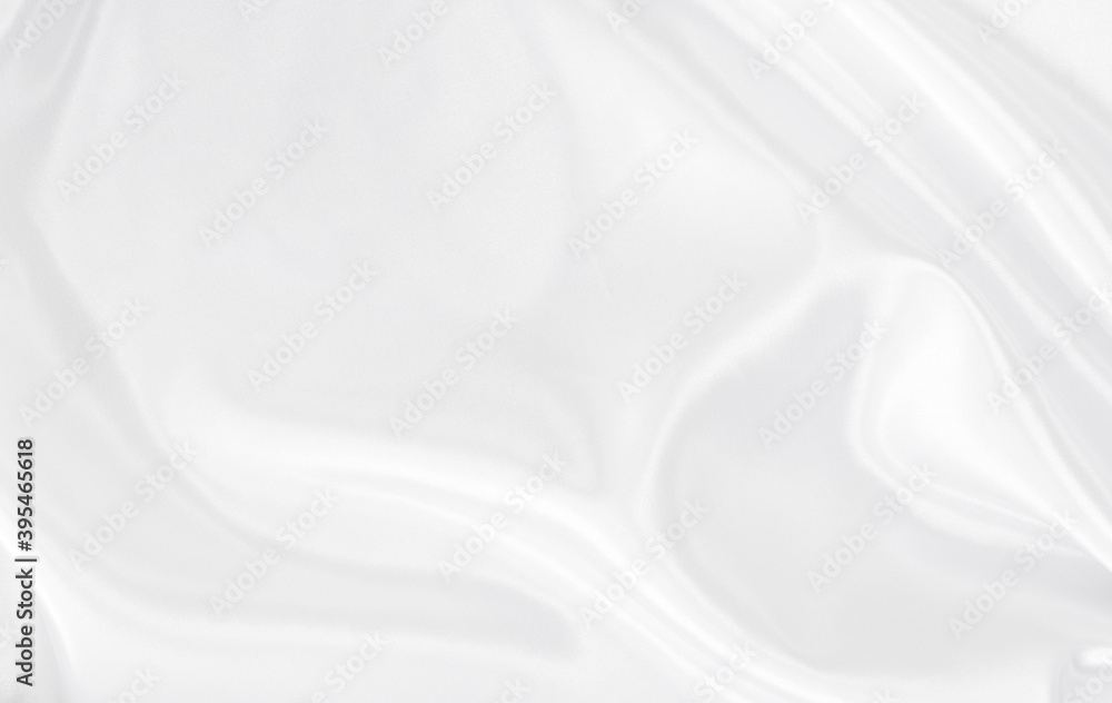 Fototapeta premium White gray satin texture that is white silver fabric silk background with beautiful soft blur pattern natural.