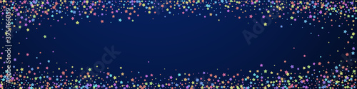 Festive neat confetti. Celebration stars. Colorful