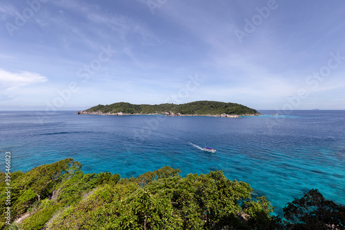 Beautiful nature of the islands in the Andaman Sea during the absence of tourists due to the Coronavirus disease (COVID-19) at Similan Islands, Mu Ko Similan National Park.