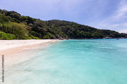 Beautiful nature of the islands in the Andaman Sea during the absence of tourists due to the Coronavirus disease (COVID-19) at Similan Islands, Mu Ko Similan National Park.