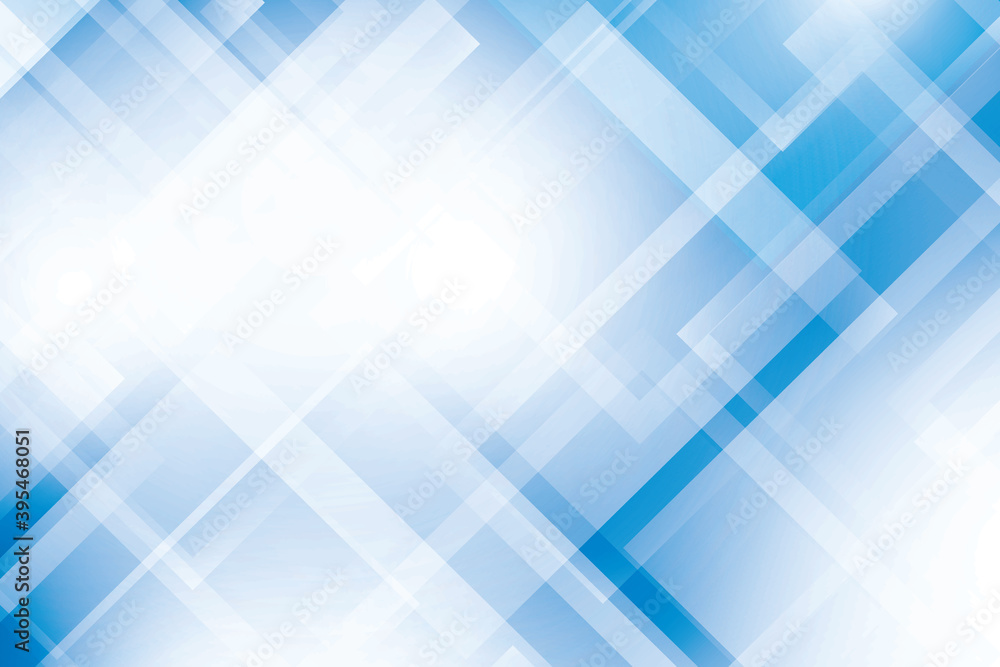 Abstract geometric white and blue color background. Vector, illustration.