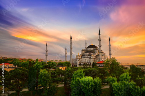 Blue Mosque of Istanbul, also known as the Sultan Ahmet Camii (or Sultan Ahmed Mosque) photo