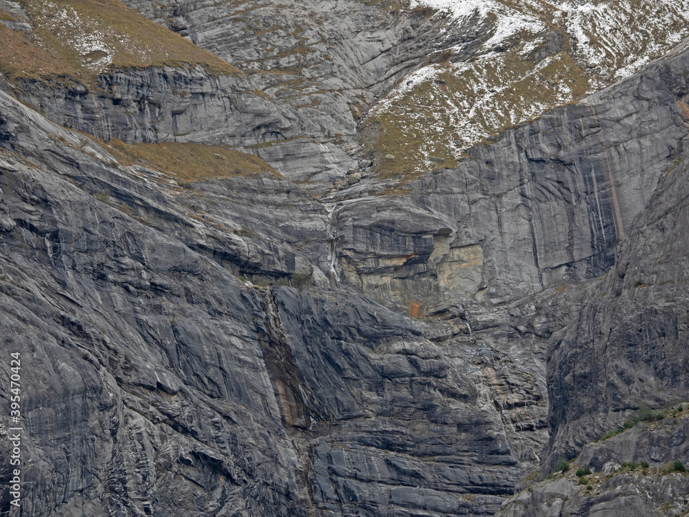 Fototapeta premium the big rock face in autumn