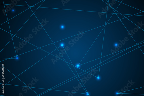 Internet connection network high digital technology. Abstract geometric background with connecting points and lines. Vector illustration EPS 10.