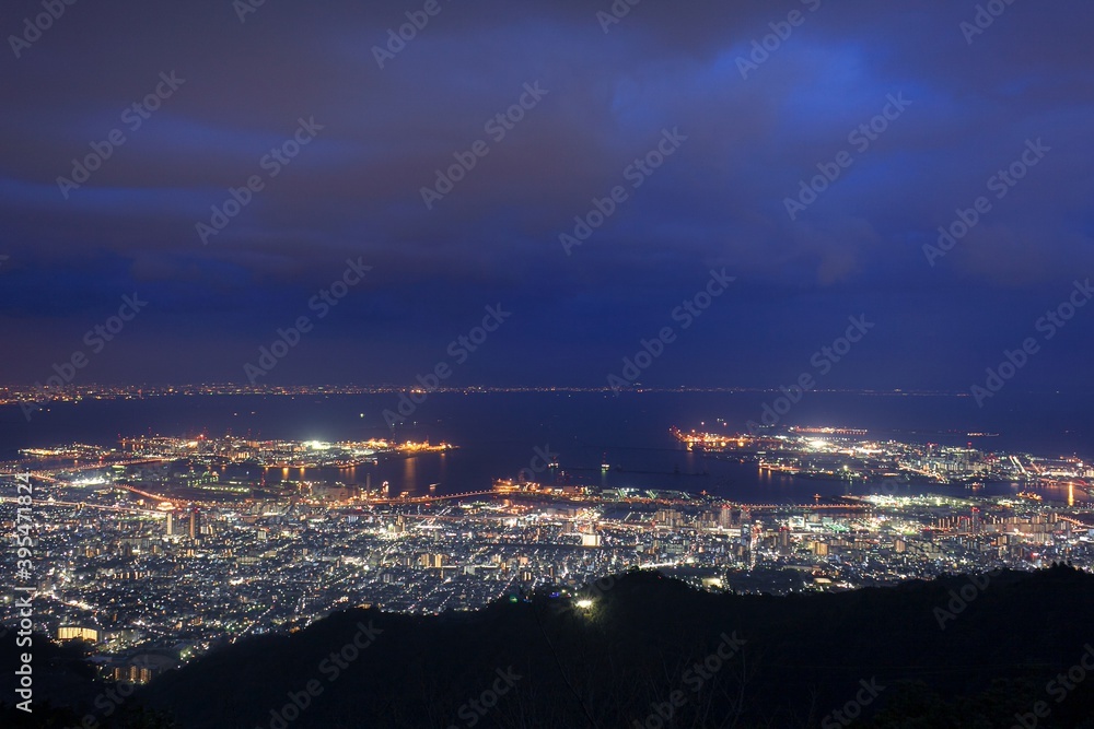 兵庫県・摩耶山掬星台からの夜景