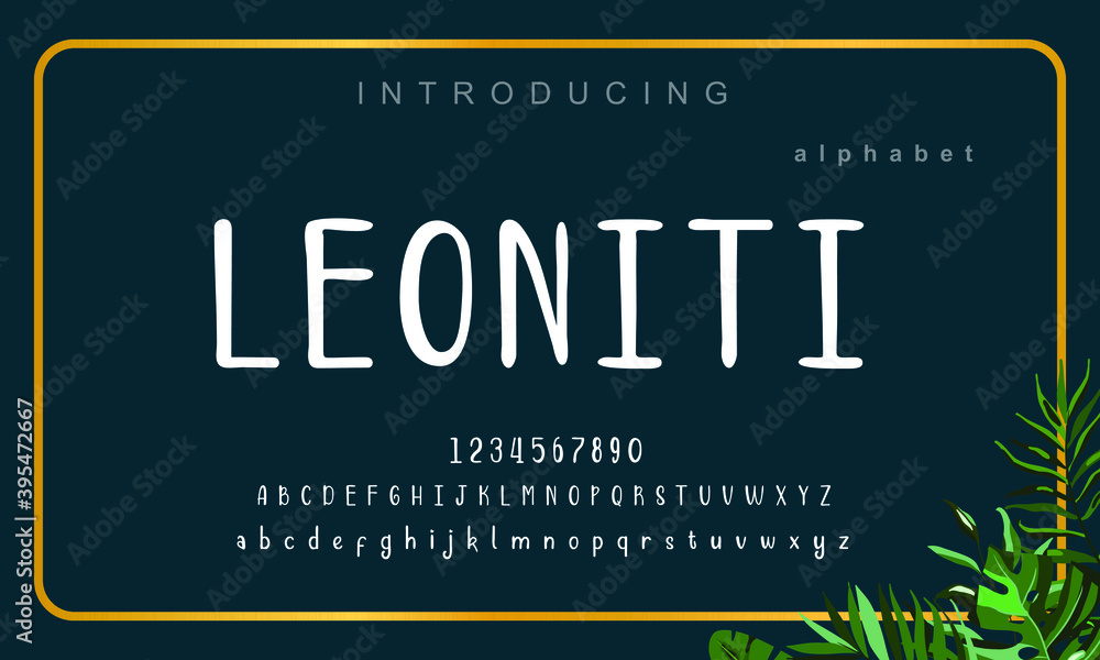 Leoniti font. Elegant alphabet letters font. Lettering Minimal Fashion ...