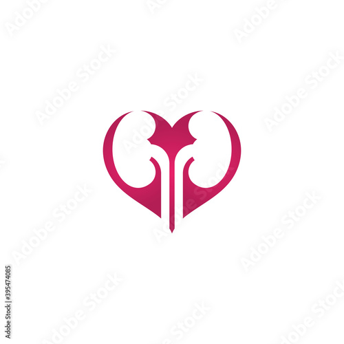 kidney vector illusrtation design logo template