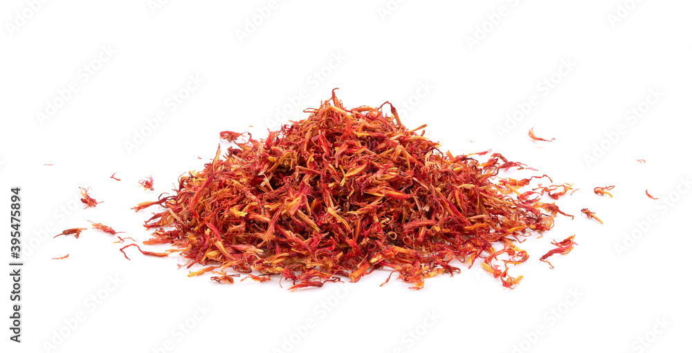 Fototapeta premium safflower on white background